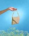 Mohey Women Beige Festive Envelope Bag