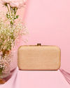 Mohey Women Elegant Shimmer Gold Clutch Bag
