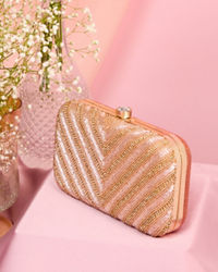 Mohey Women Dusty Pink Festive Clutch Bag