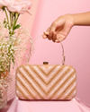 Mohey Women Dusty Pink Festive Clutch Bag