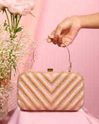 Mohey Women Dusty Pink Festive Clutch Bag