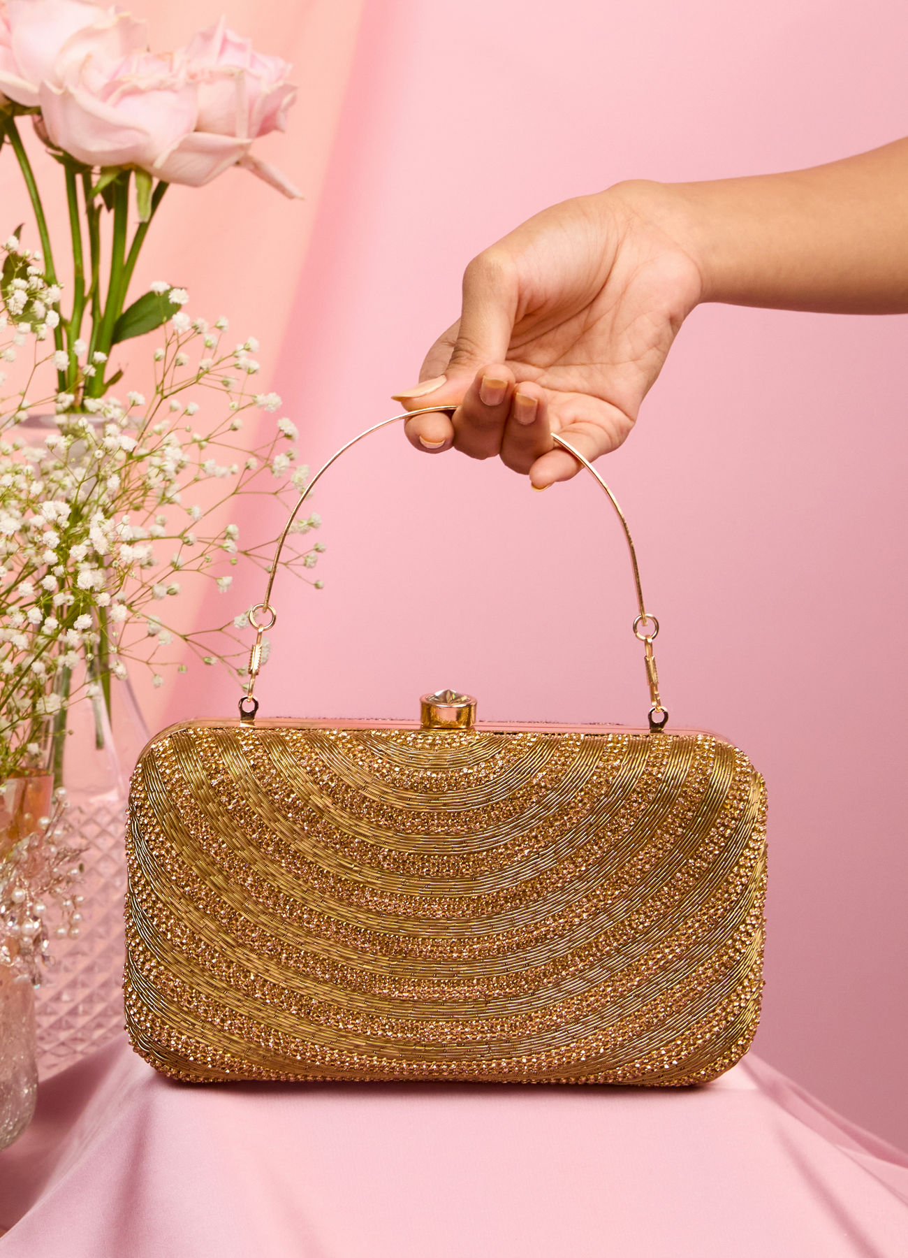 Mohey Women Fawn Elegance Clutch Bag