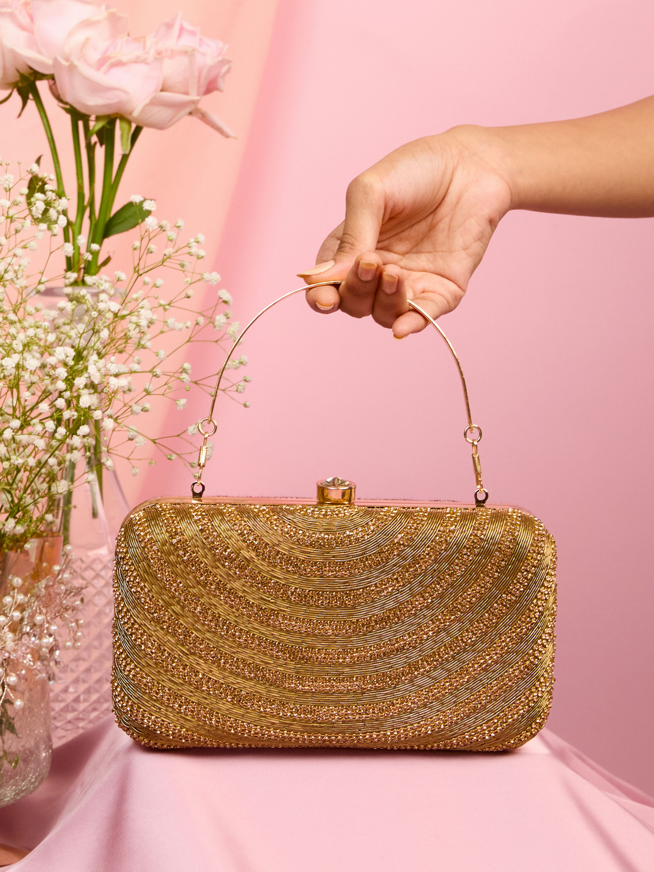 Mohey Women Fawn Elegance Clutch Bag