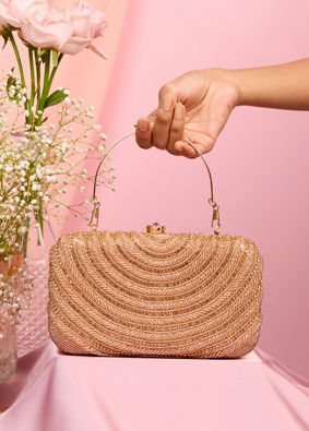 Mohey Women Dusty Pink Clutch Bag