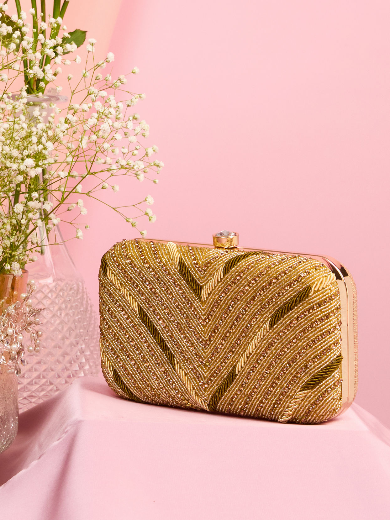 Mohey Women Golden Elegance Bag