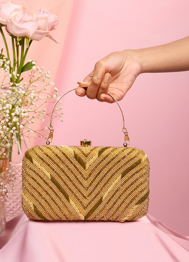 Mohey Women Golden Elegance Bag
