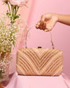 Mohey Women Dusty Pink Festive Handbag Clutch Bag