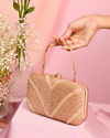 Mohey Women Dusty Pink Festive Handbag Clutch Bag