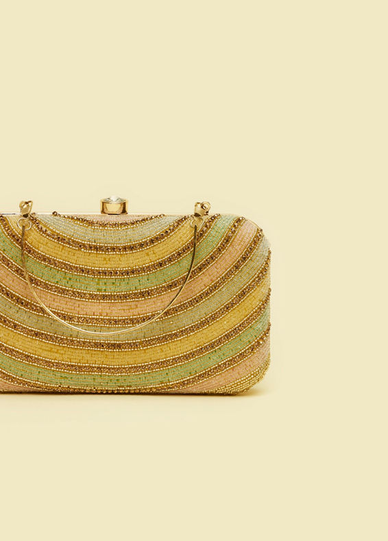 Mohey Women Elegant Beige Celebration Bag