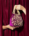 Mohey Women Wine Silk Elegance Bag