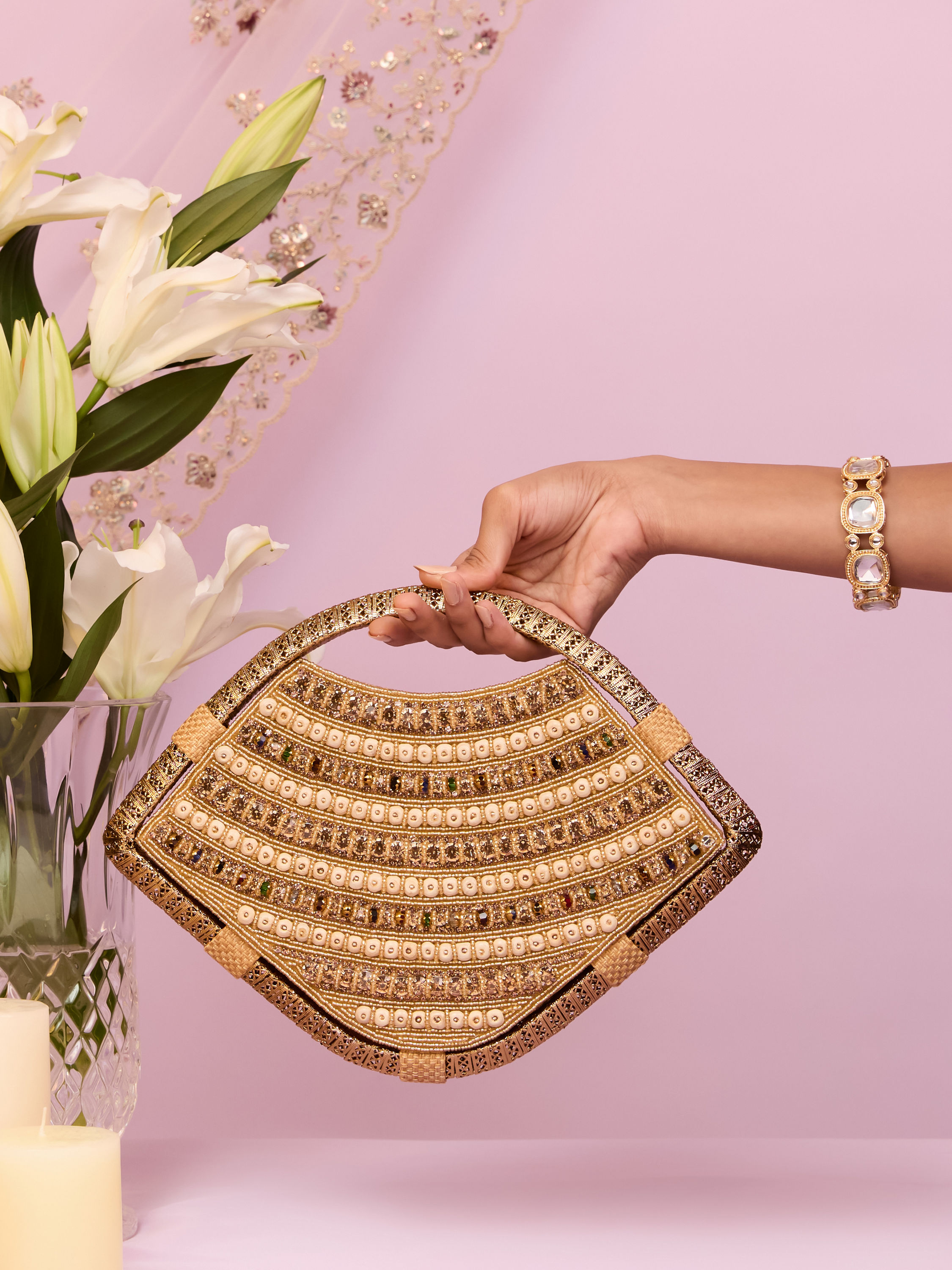 Mohey Women Fawn Art Silk Top Handle Bag