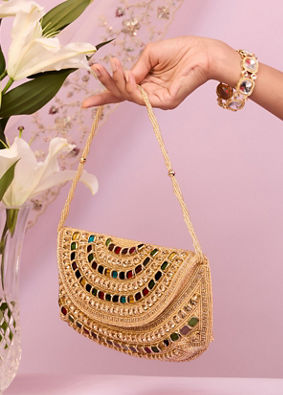 Mohey Women Fawn Art Silk Envelope Bag