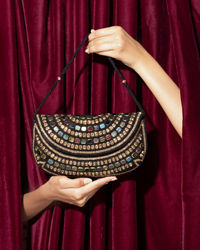 Mohey Women Midnight Black Festive Envelop Bag