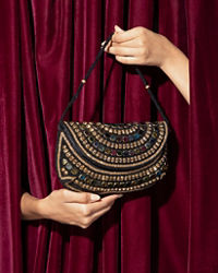 Mohey Women Midnight Black Festive Envelop Bag