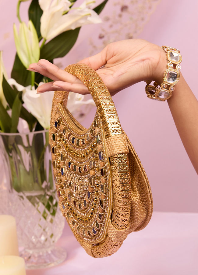 Mohey Women Regal Fawn Evening Clutch
