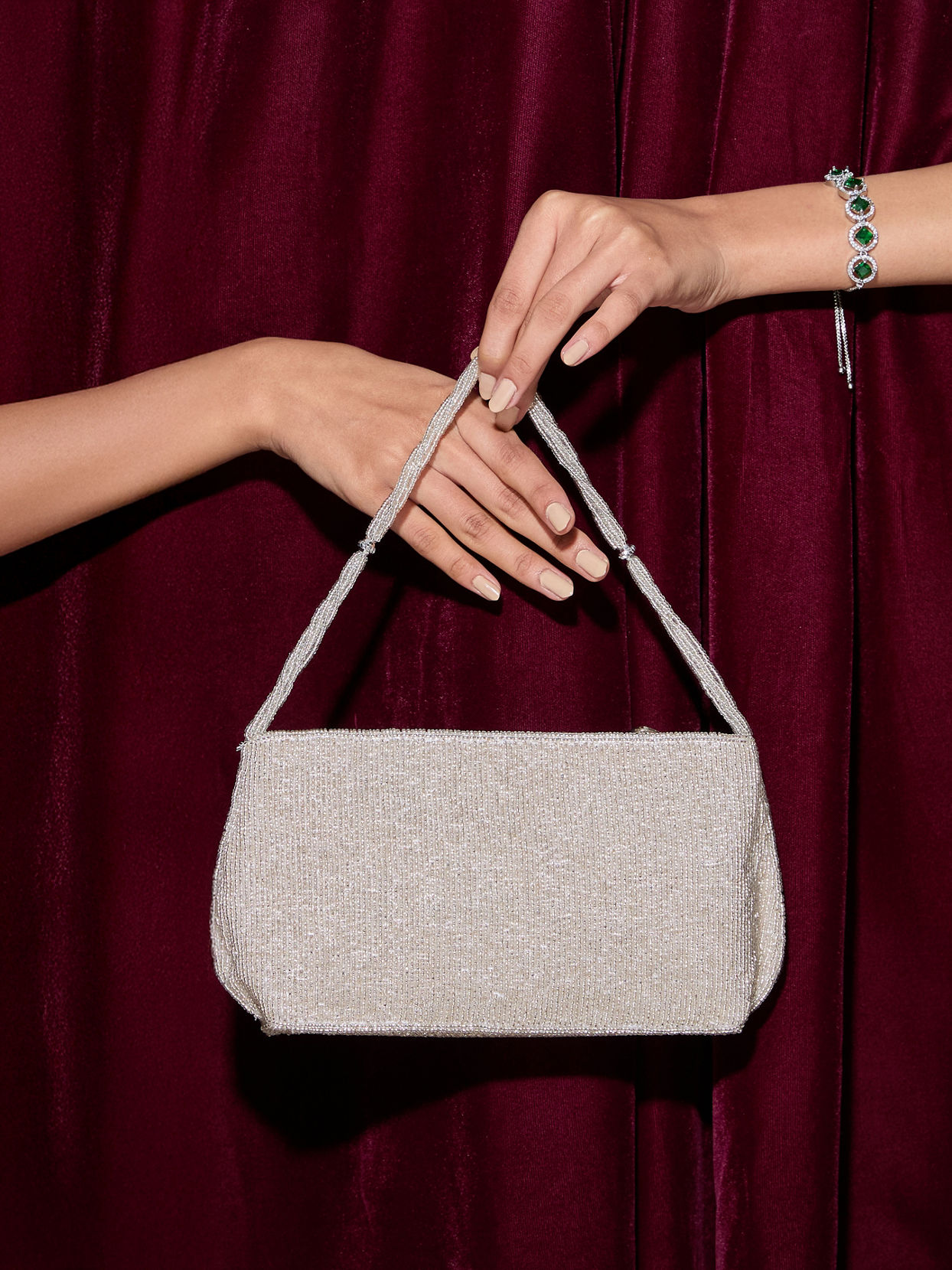 Mohey Women Chic Grey Elegance Bag