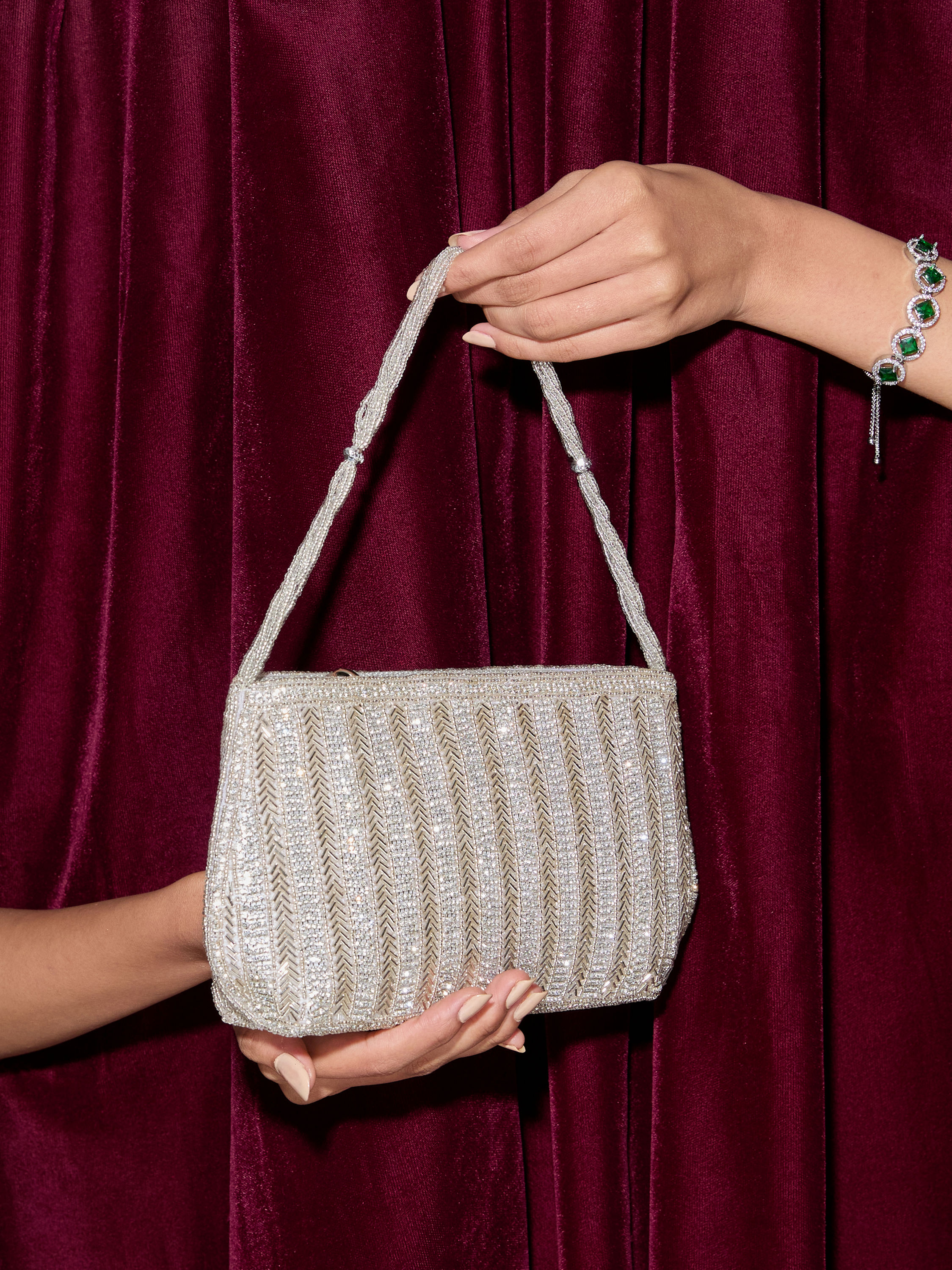 Mohey Women Chic Grey Elegance Bag