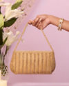 Mohey Women Beaded Artisan Beige Bag