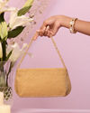 Mohey Women Beaded Artisan Beige Bag