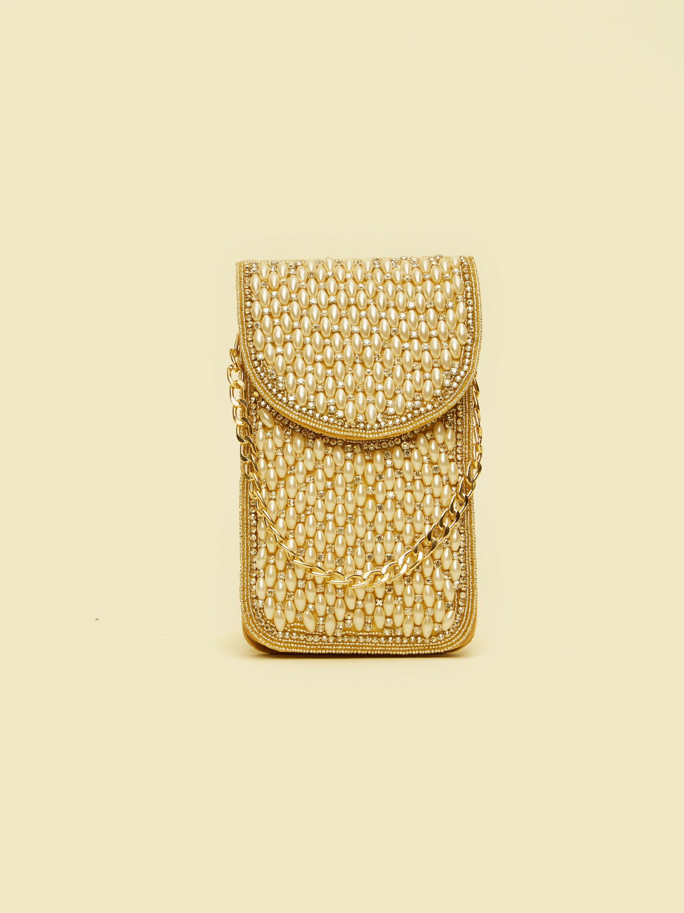Mohey Women Velvety Beige Clutch Bag