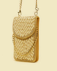 Mohey Women Velvety Beige Clutch Bag