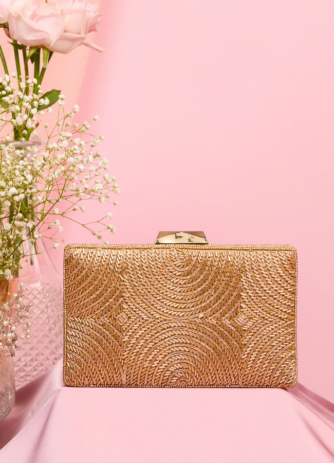 Mohey Women Fawn Elegance Festive Clutch Bag