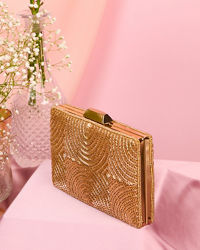 Mohey Women Fawn Elegance Festive Clutch Bag