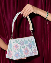 Mohey Women Elegant White Silk Bag