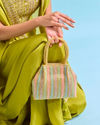 Mohey Women Elegant Gold Silken Festive Bag