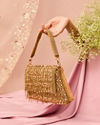 Mohey Women Velvety Gold Festal Bag