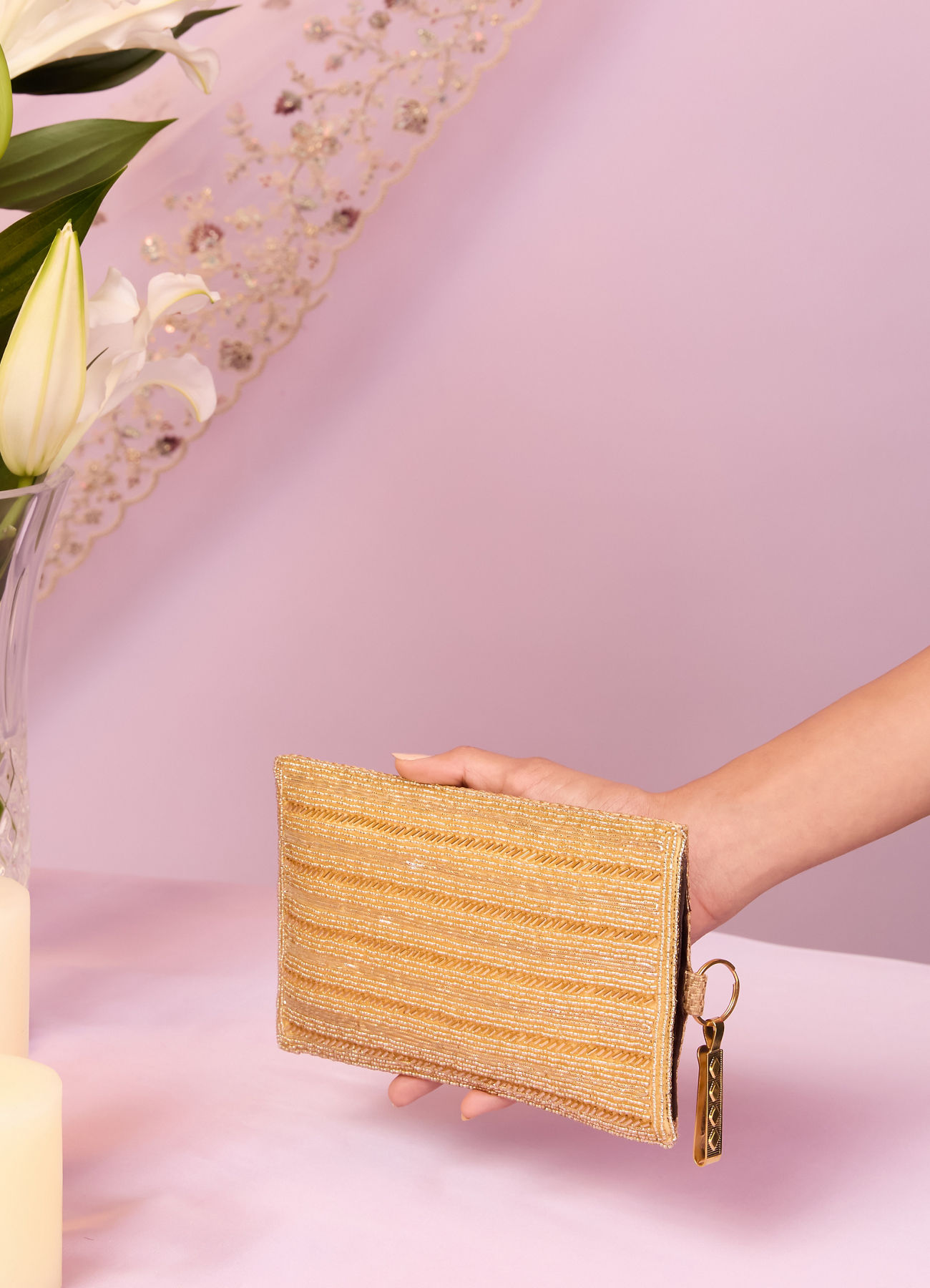 Mohey Women Golden Elegance Bag
