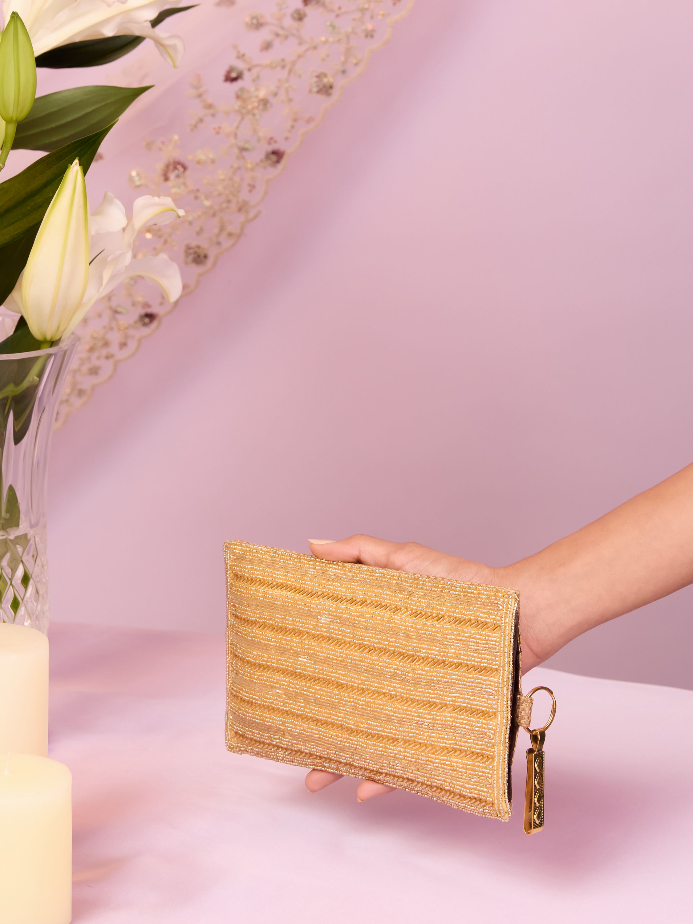 Mohey Women Golden Elegance Bag