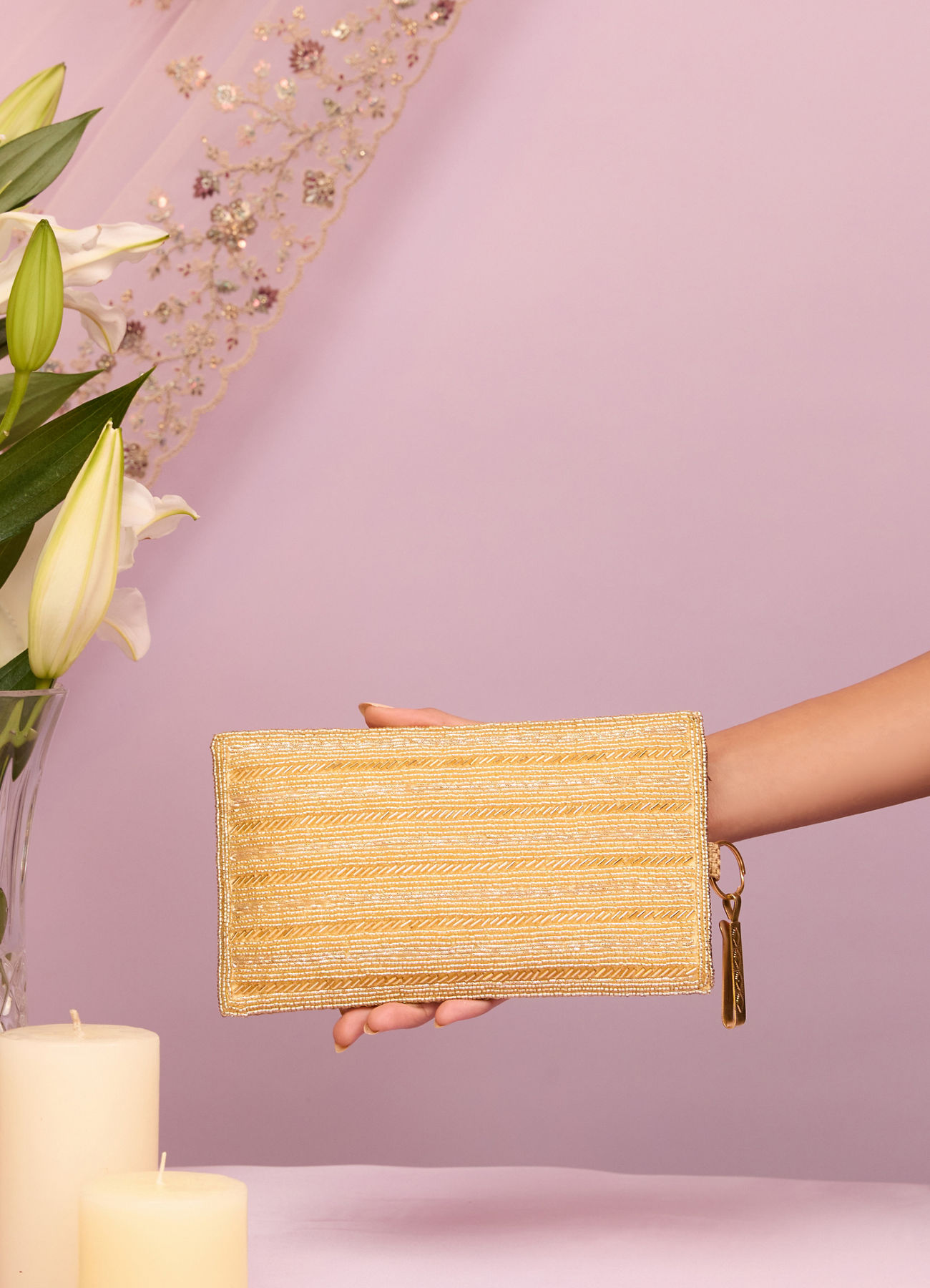 Mohey Women Golden Elegance Bag