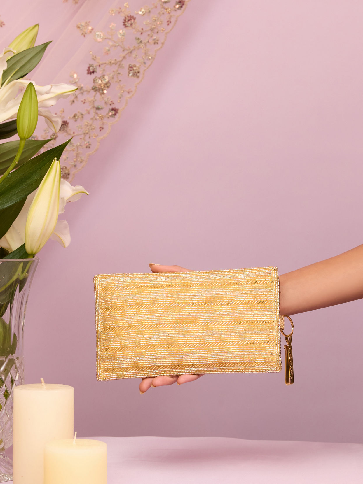 Mohey Women Golden Elegance Bag