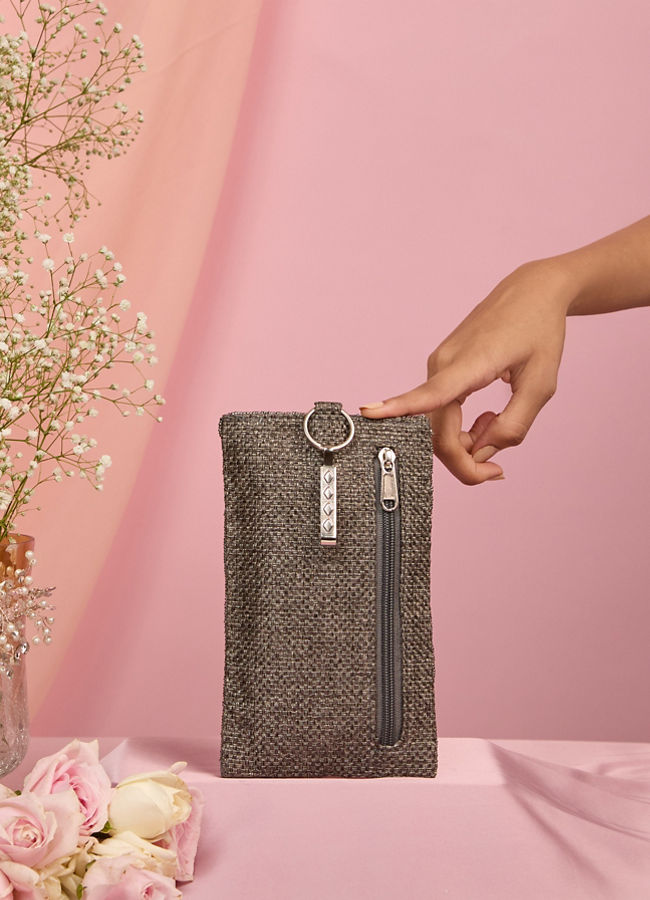 Mohey Women Dazzling Dark Grey Bag