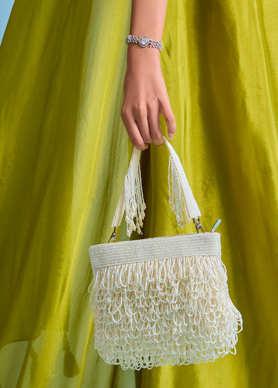 Mohey Women Elegant Cream Festive Bag
