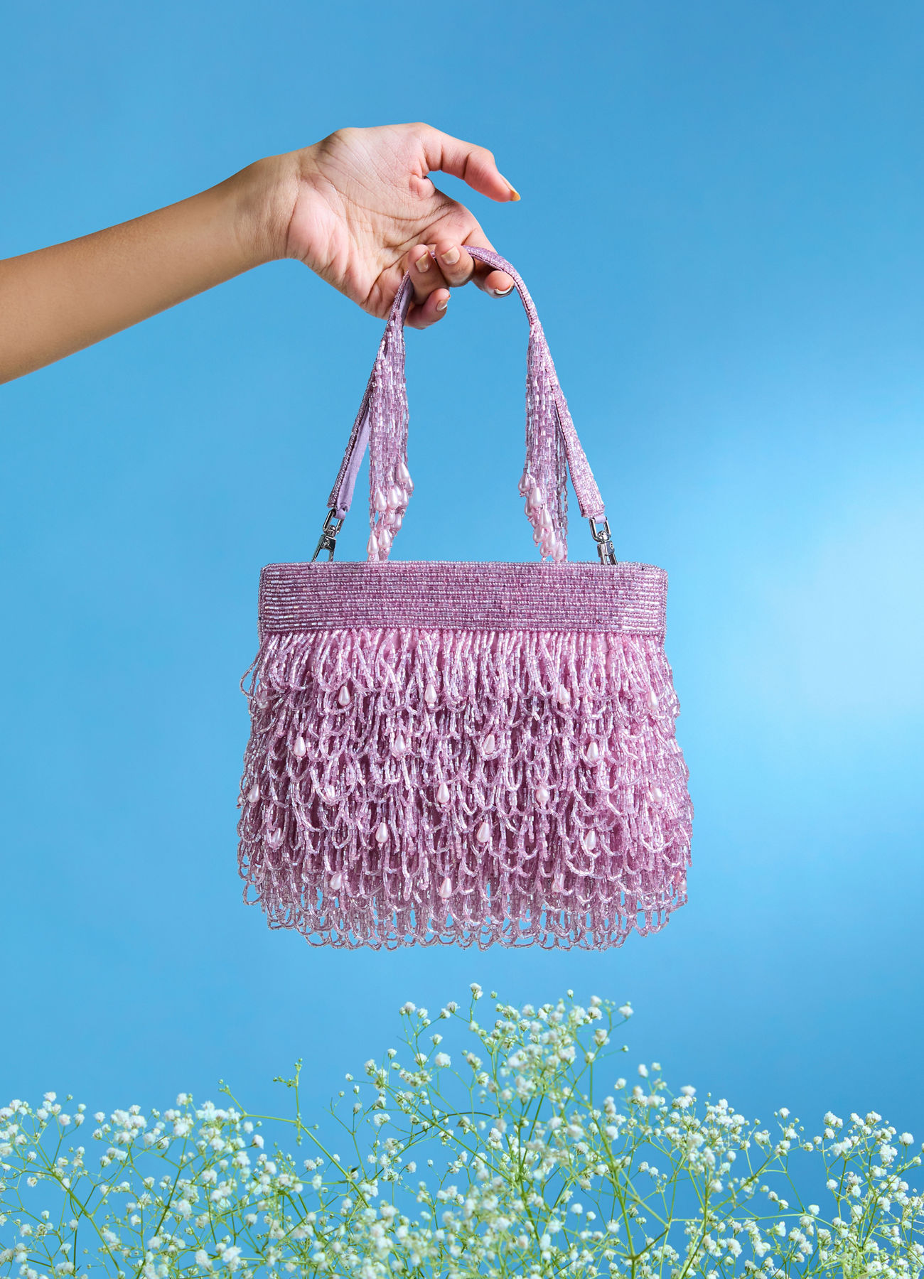 Mohey Women Purple Festive Elegance Bag