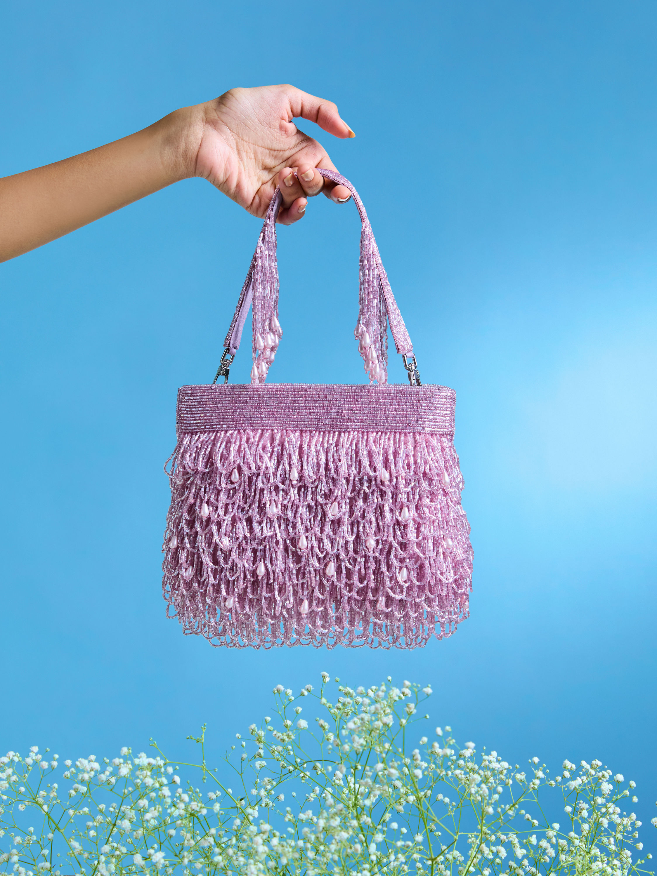 Mohey Women Purple Festive Elegance Bag