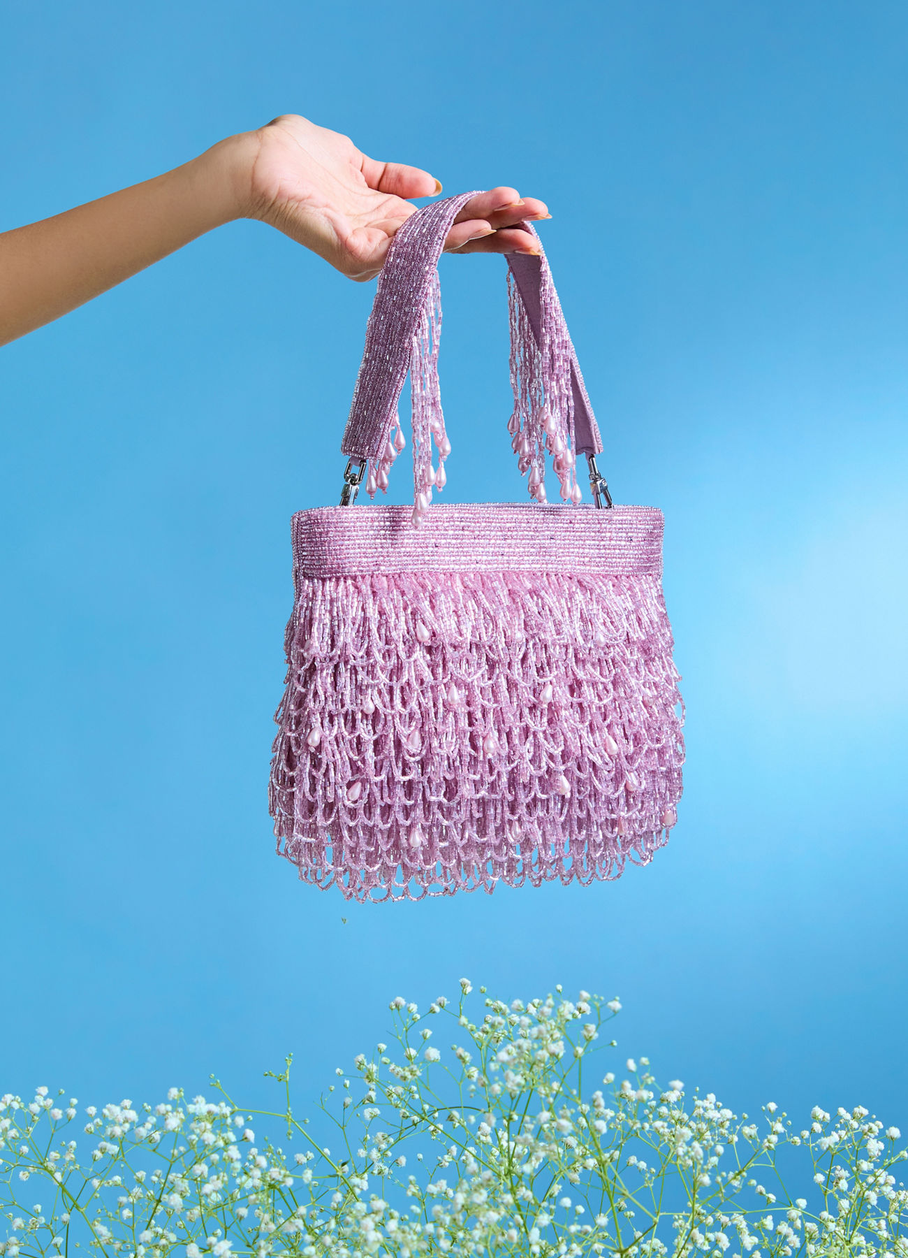 Mohey Women Purple Festive Elegance Bag