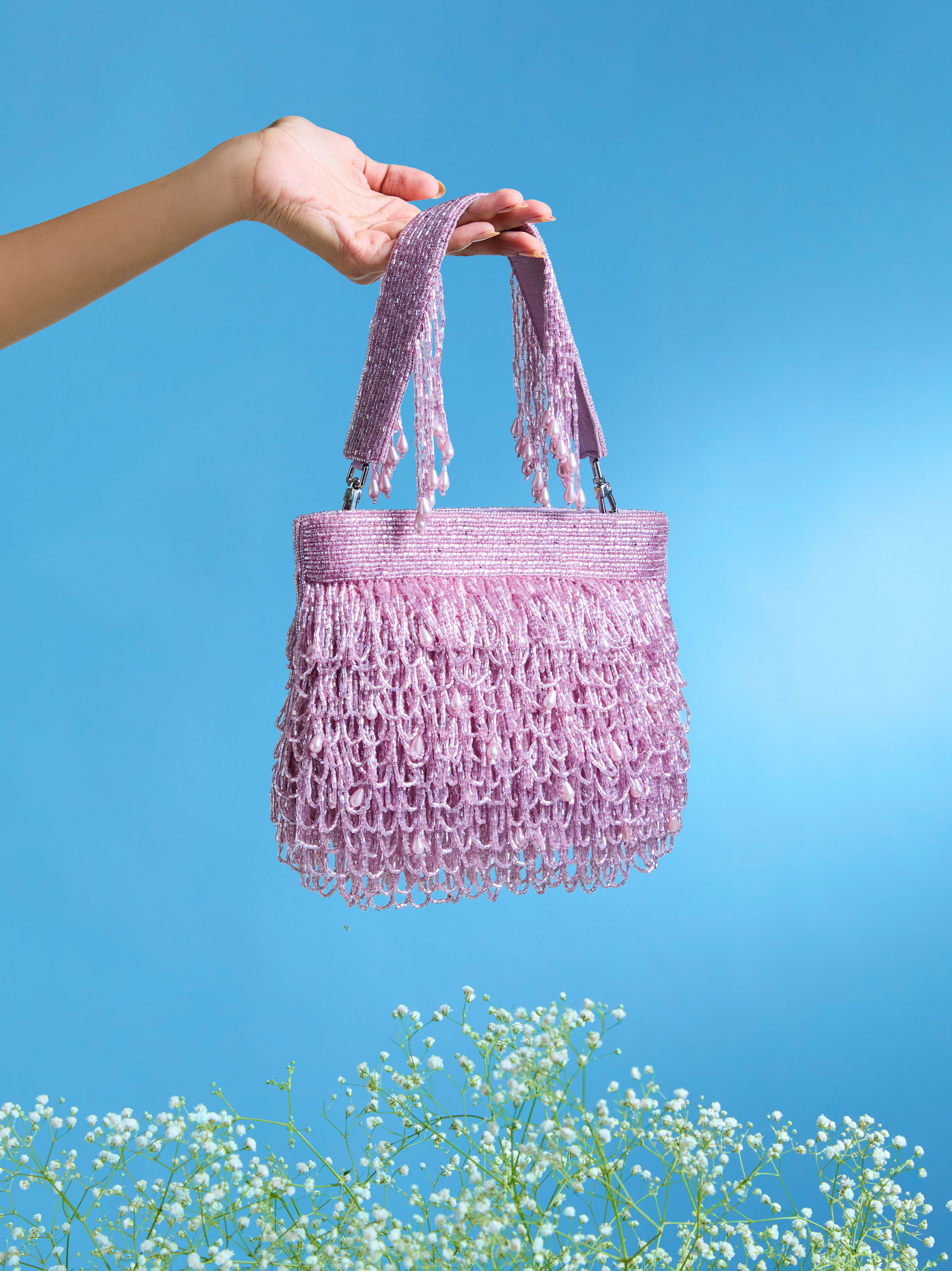 Mohey Women Purple Festive Elegance Bag