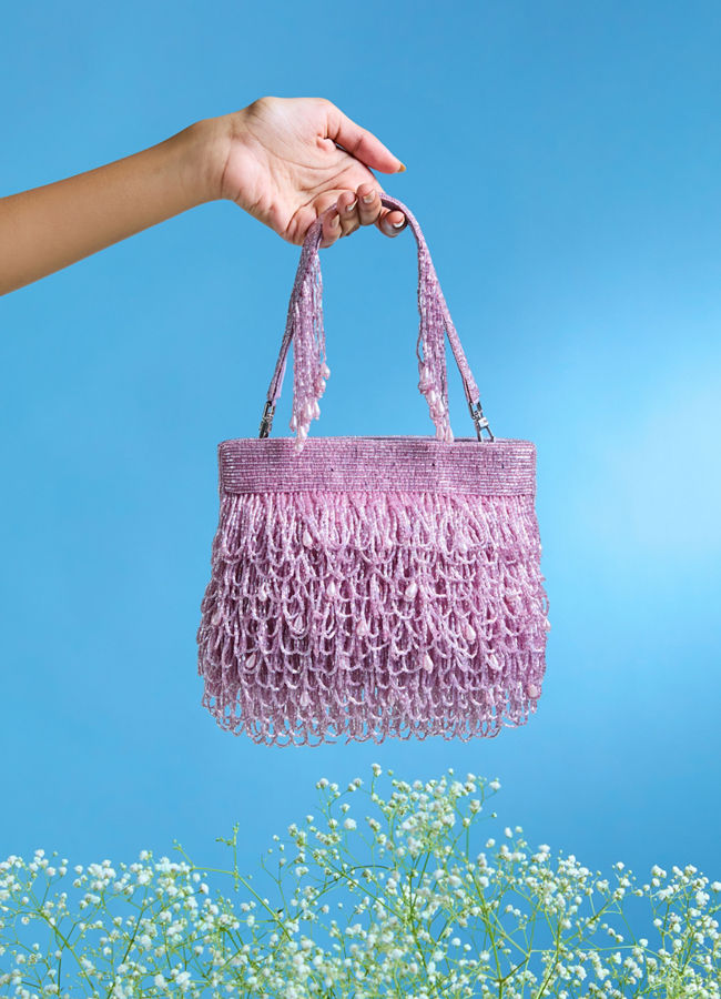 Mohey Women Purple Festive Elegance Bag