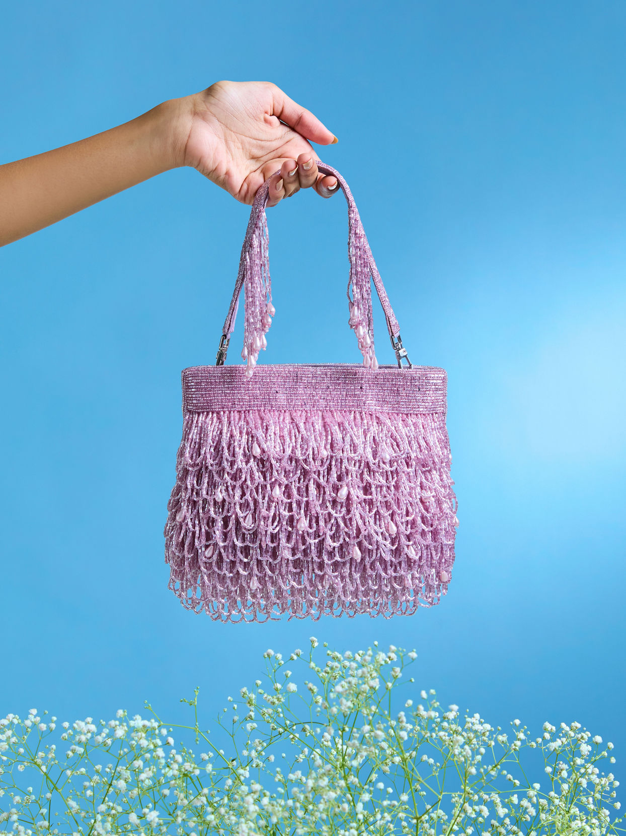 Mohey Women Purple Festive Elegance Bag