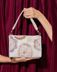 Mohey Women Velvety Cream Elegance Bag