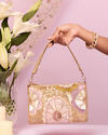 Mohey Women Velvet Embellished Fawn Bag