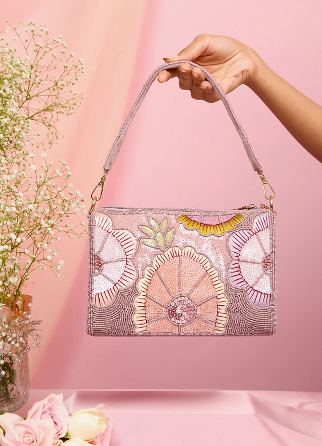 Mohey Women Purple Velvet Bag