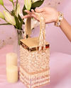 Mohey Women Cream Top Handle Bag