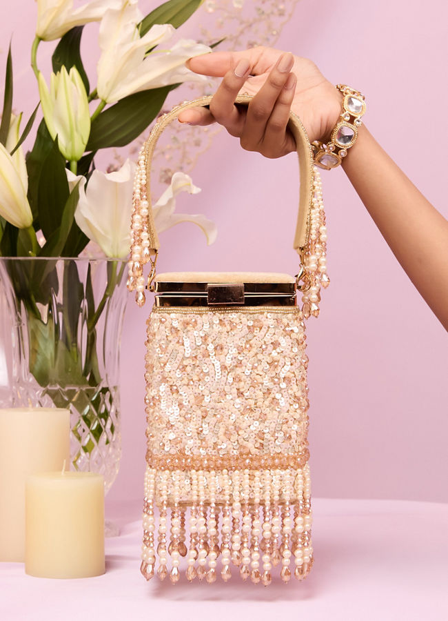 Mohey Women Cream Top Handle Bag
