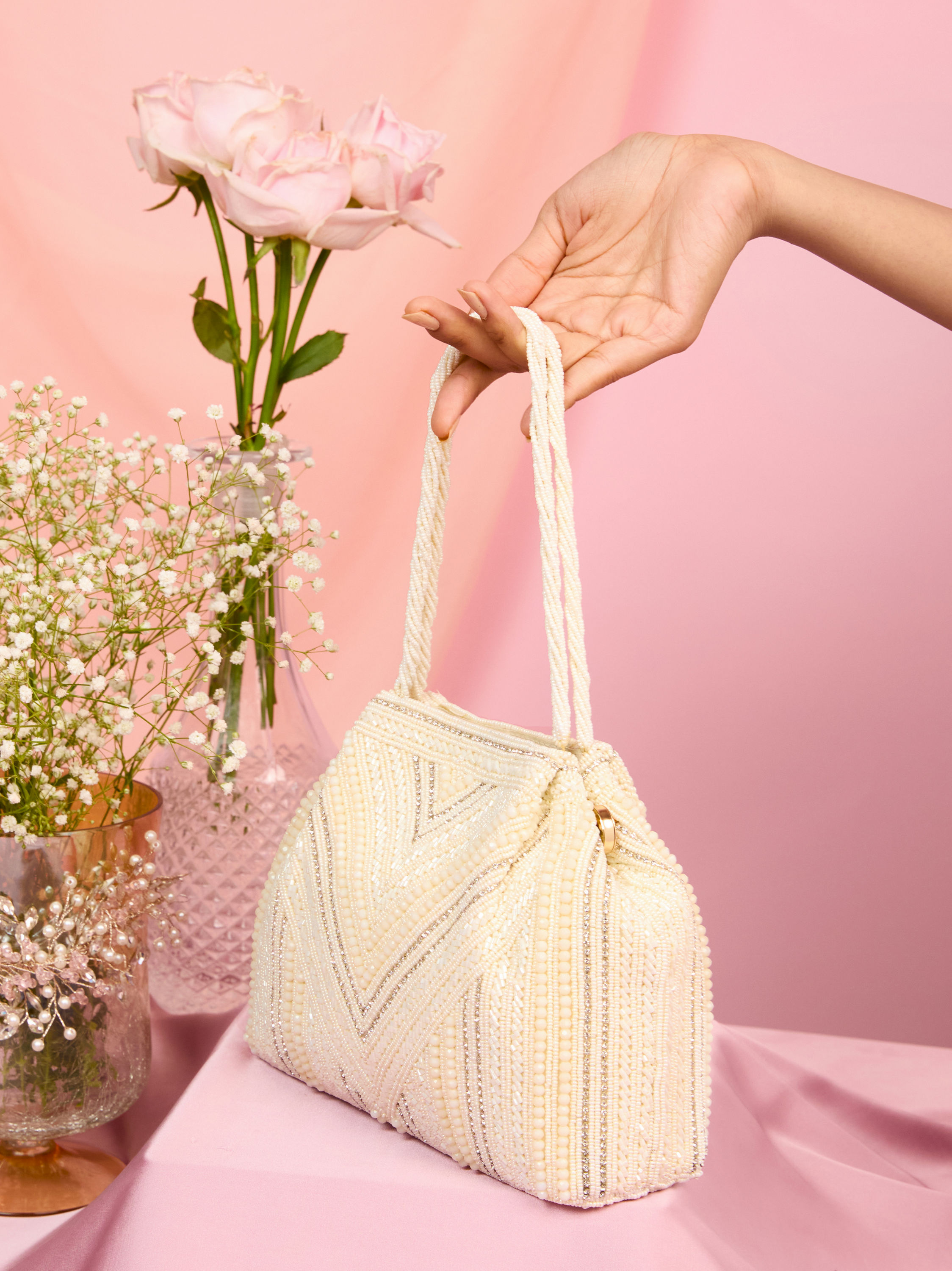 Mohey Women Elegant Cream Bag