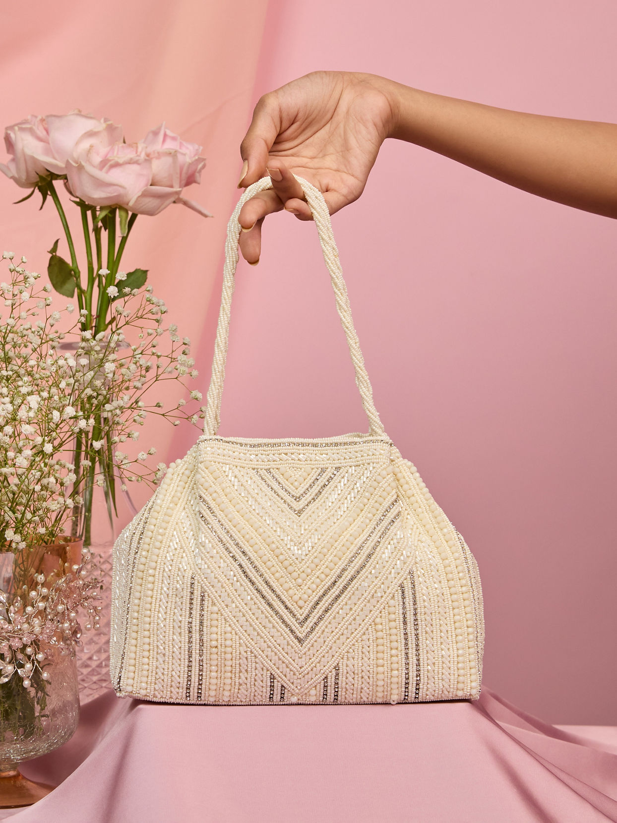 Mohey Women Elegant Cream Bag