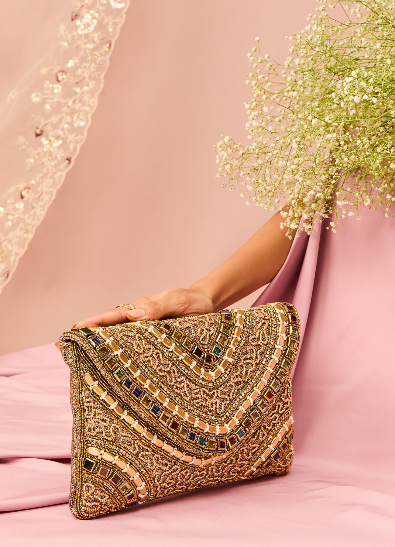 Mohey Women Fawn Elegance Envelop Bag